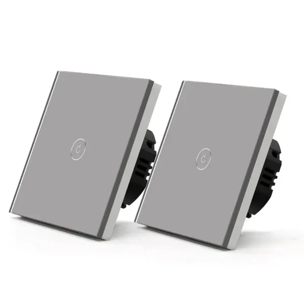 WLAN Glas-Touch Lichtschalter Grau