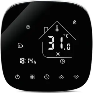 Smart-Touch Raumthermostat Schwarz